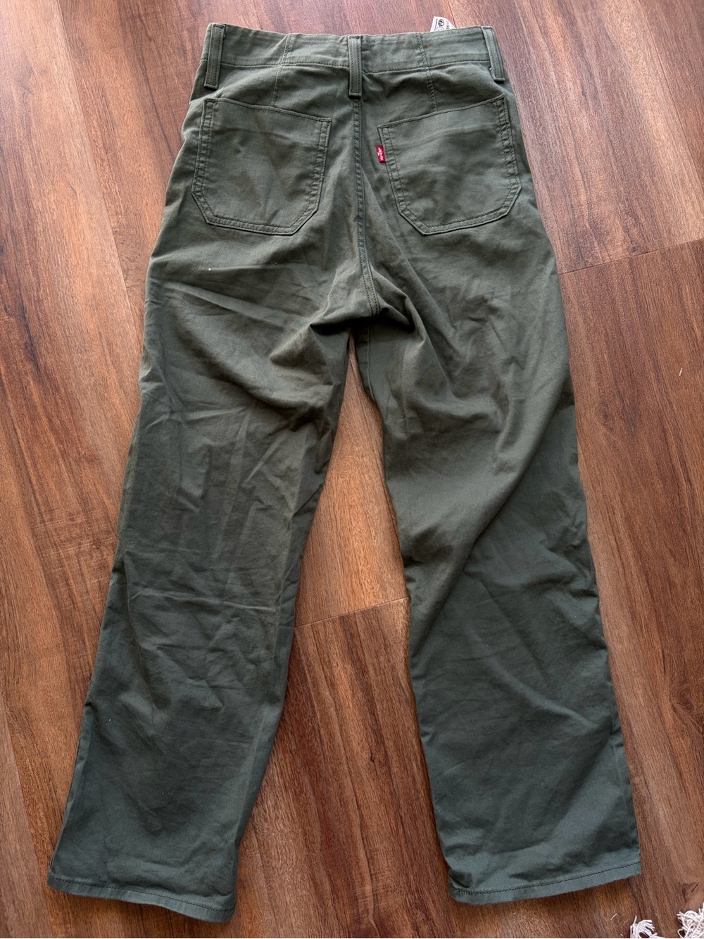 Levi’s Utility Carpenter Pants Olive Green Straight Leg Cotton Workwear Khaki - Picture 3 of 12